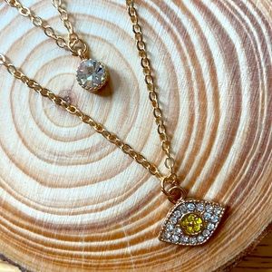 💛FREE✨Evil Eye Layered Necklace